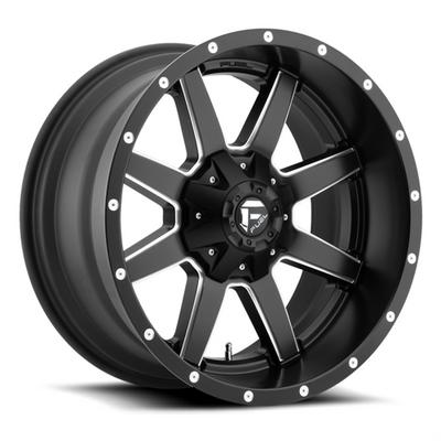 FUEL Off-Road Maverick D538, 18x12 Wheel with 6 on 5.5 and 6 on 135 Bolt Pattern - Black Milled - D53818209847
